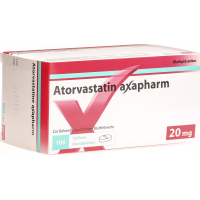Аторвастатин Аксафарм 20 мг 100 таблеток покрытых оболочкой